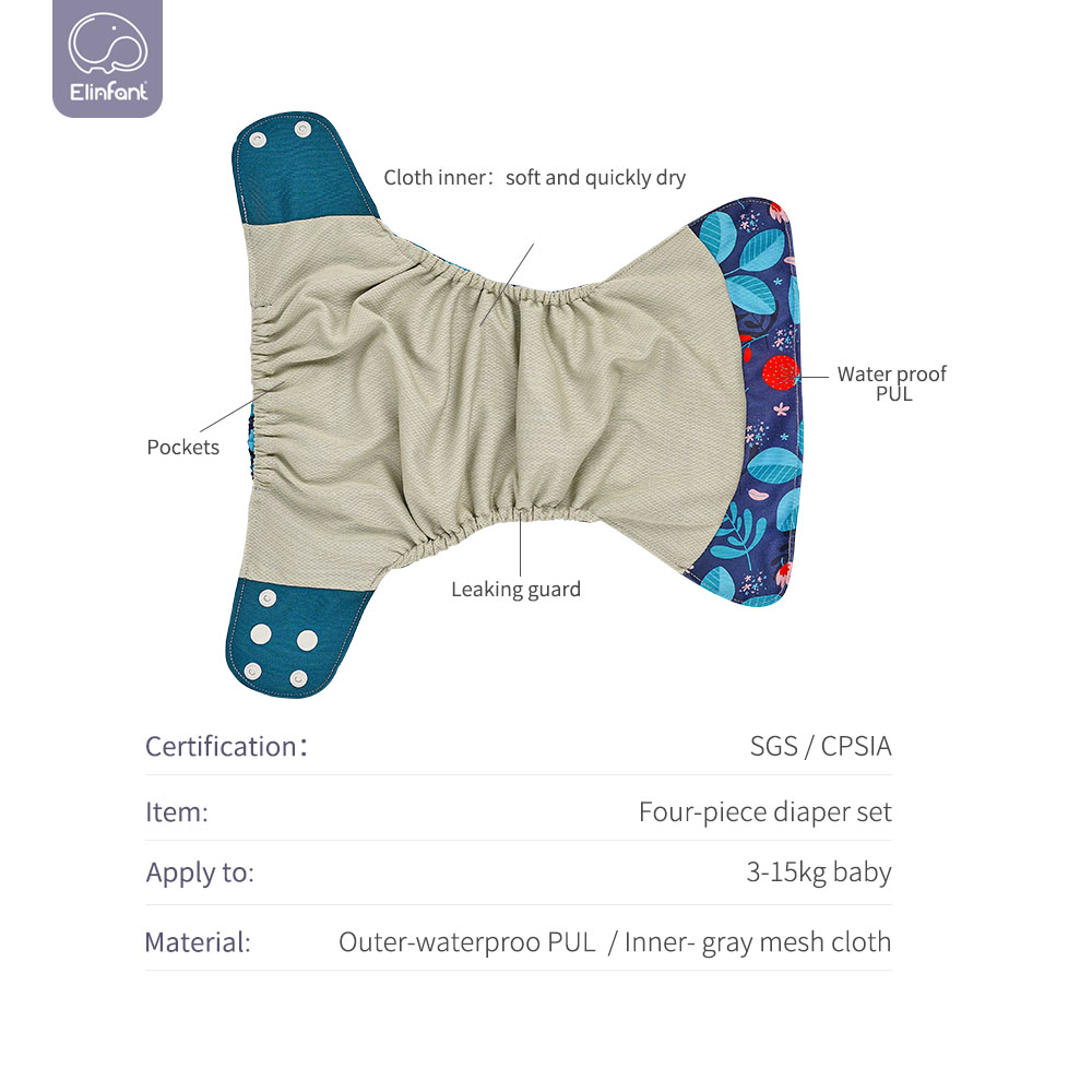 Juego de pañales de tela Elinf - Pampers Diaper Premium Care reseña y precio
